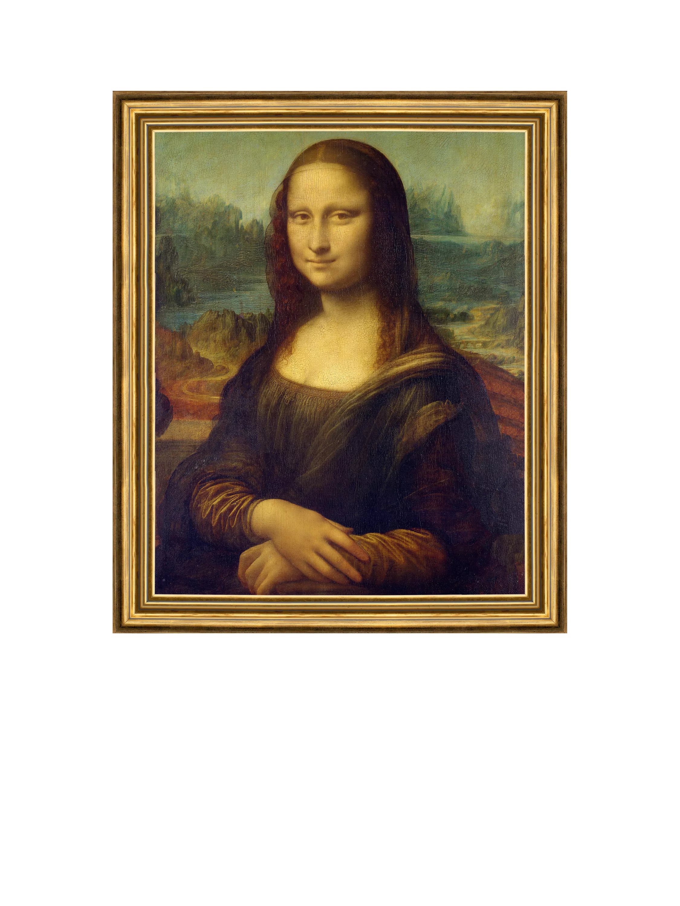 Brookpace Lascelles Mona Lisa framed print 34x29cm (British brand)