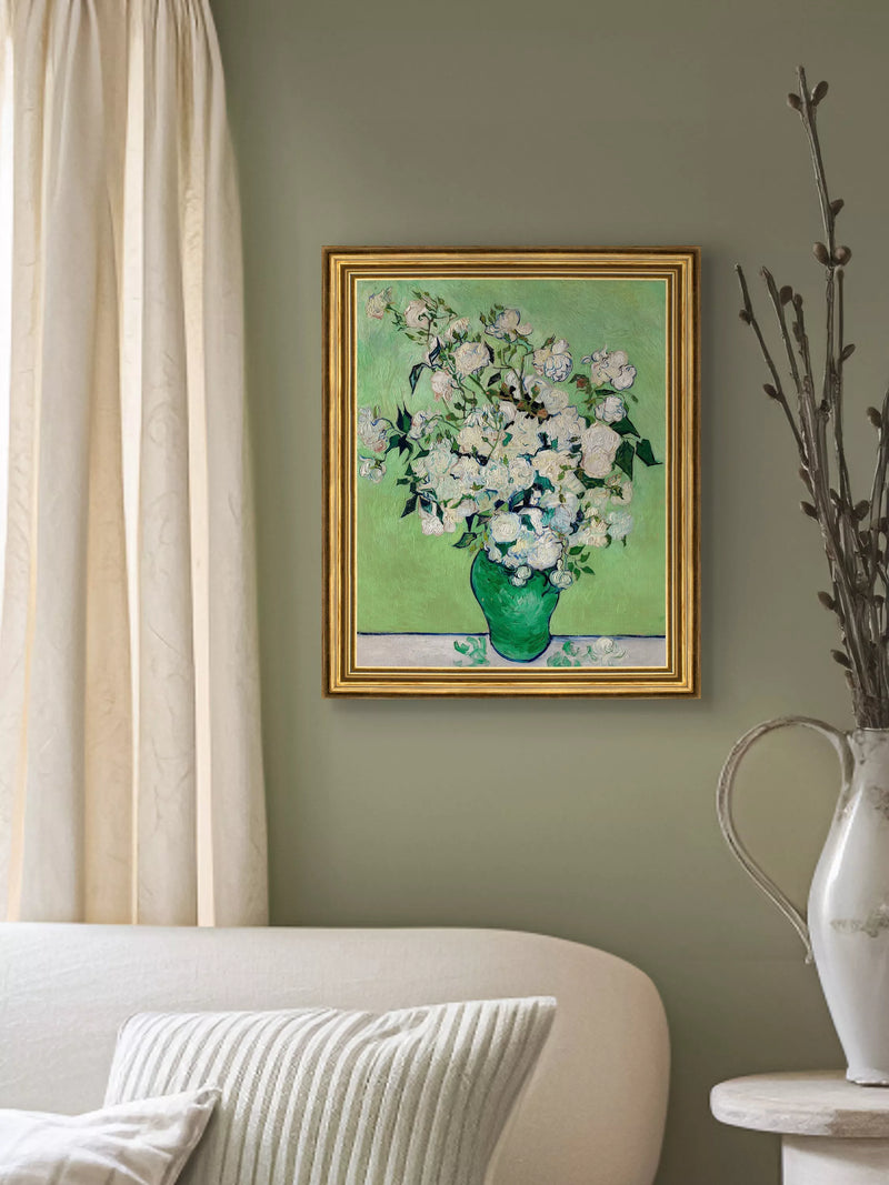 Brookpace Lascelles Van Gogh Roses canvas print 29x34cm - British product