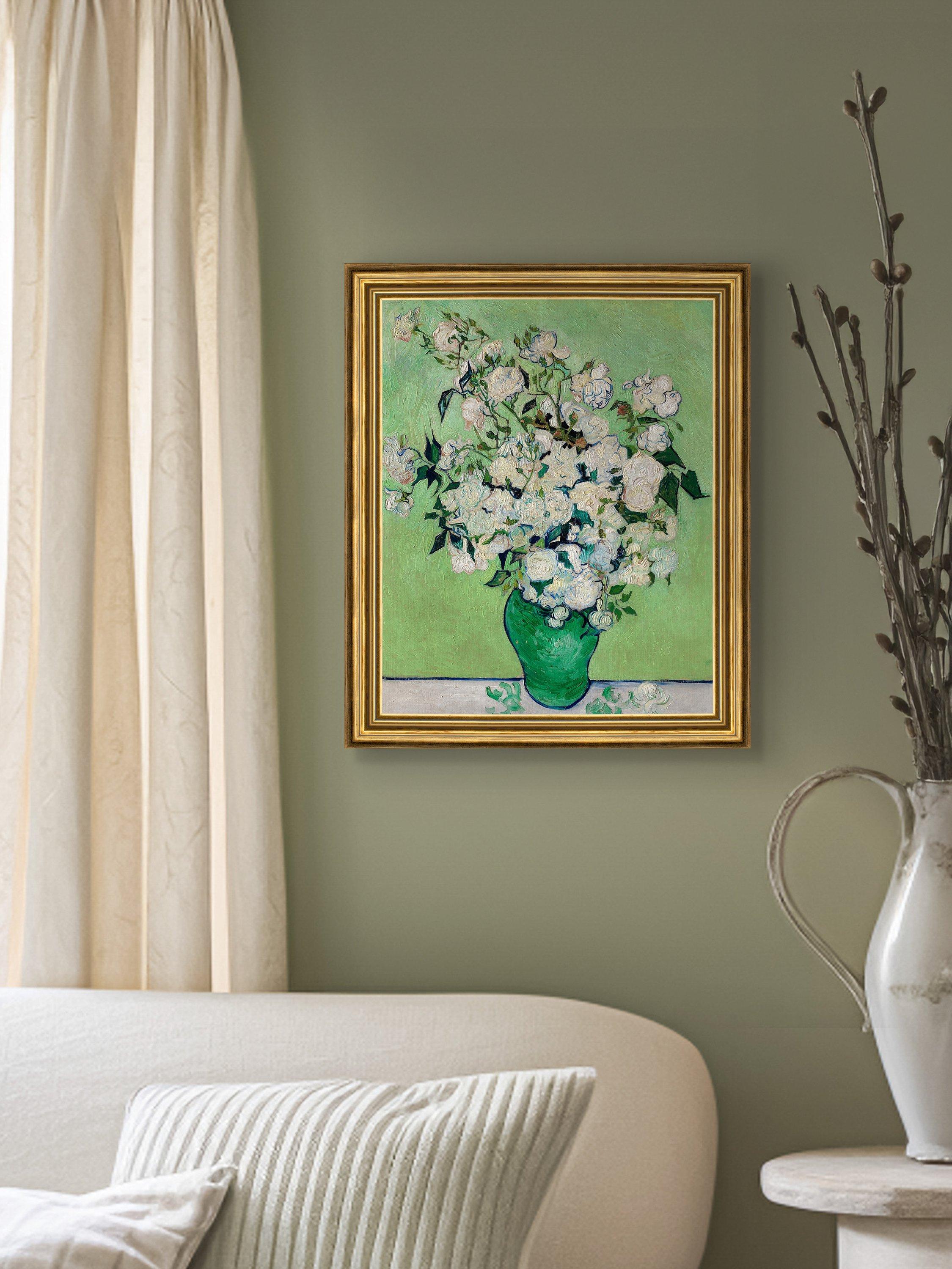 Brookpace Lascelles Van Gogh Roses canvas print 29x34cm - British product