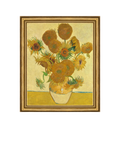 Brookpace Lascelles Van Gogh Sunflowers framed canvas print 29x34cm, imported from the UK