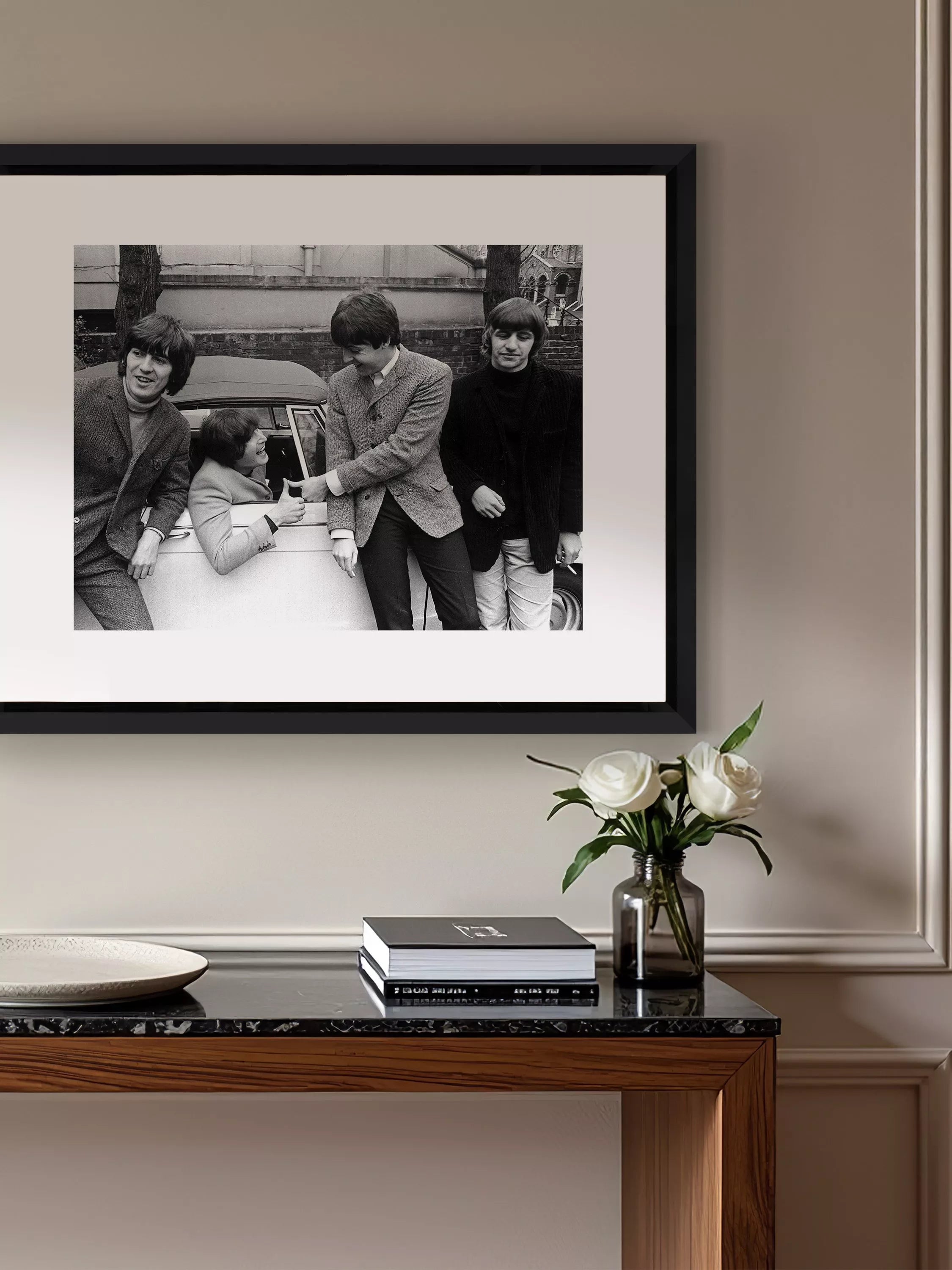Brookpace Lascelles framed Beatles photographic print 55x45cm, imported from the UK
