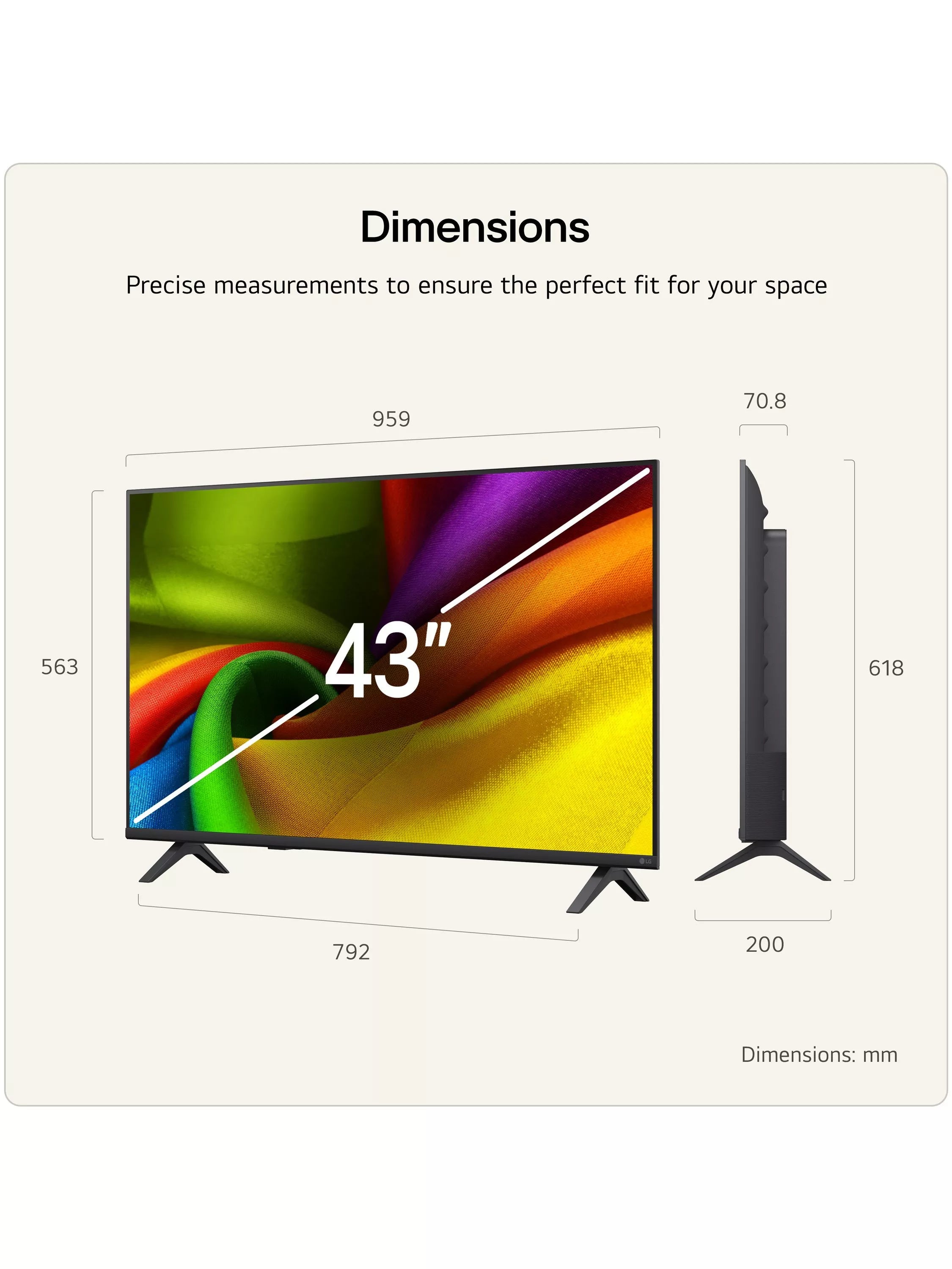 LG 43NU85 Smart TV 43 inch - British product