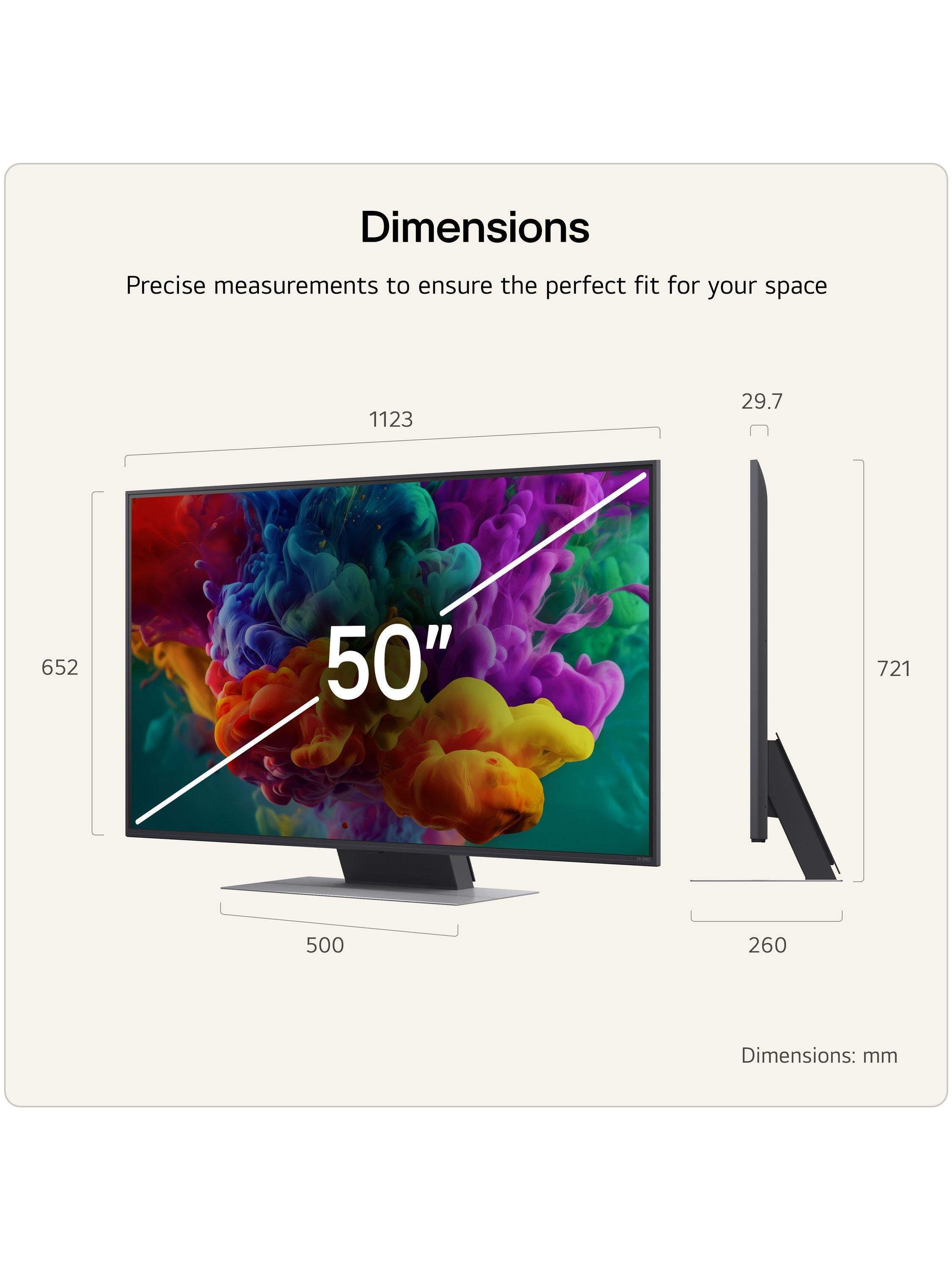 LG QNED evo MiniLED 4K TV 50 inch (British brand)