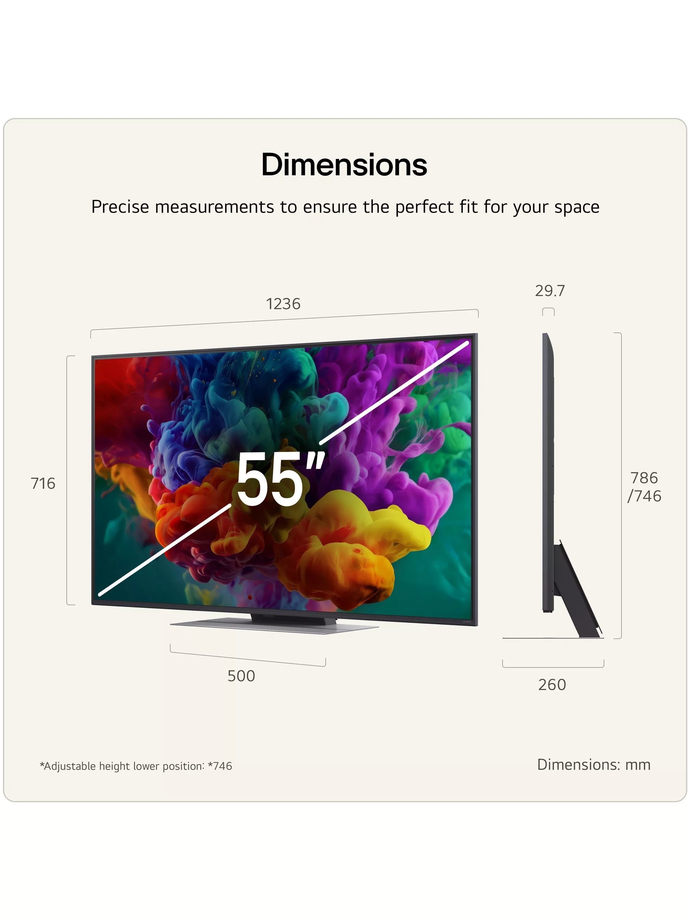 LG QNED86 55-inch MiniLED 4K TV, UK version