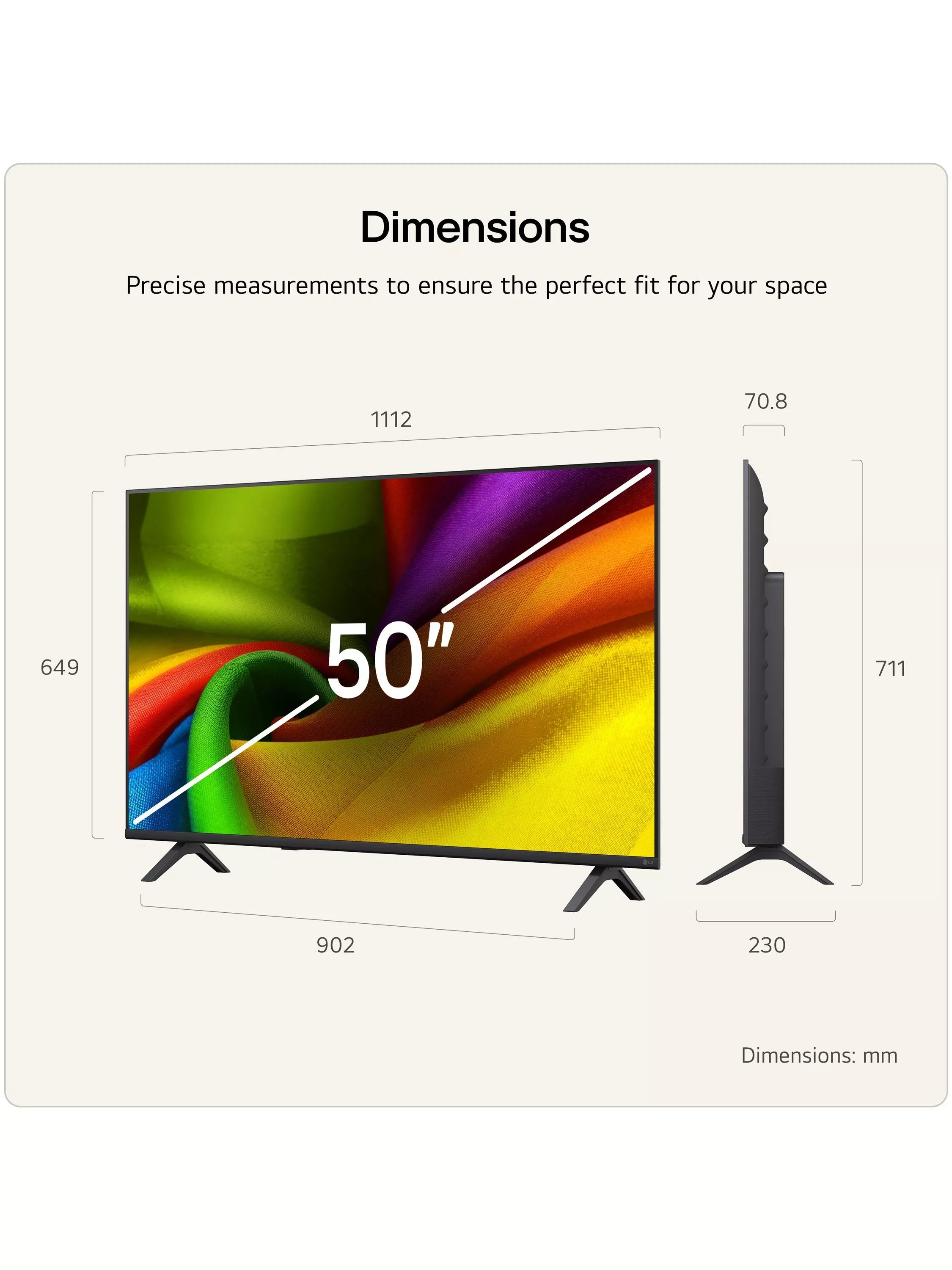 LG 50NU850B6LA 4K Smart TV 50 inch, imported from the UK
