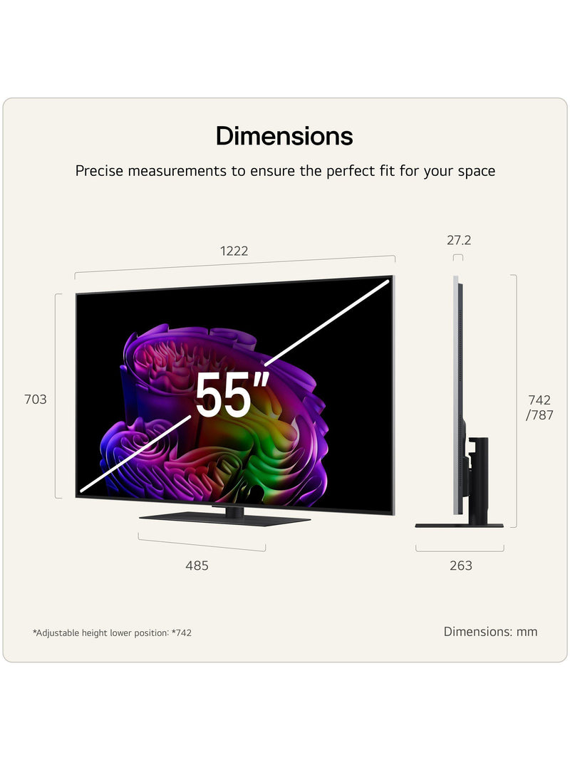 LG OLED55G66LS 55 inch 4K HDR OLED TV, UK version