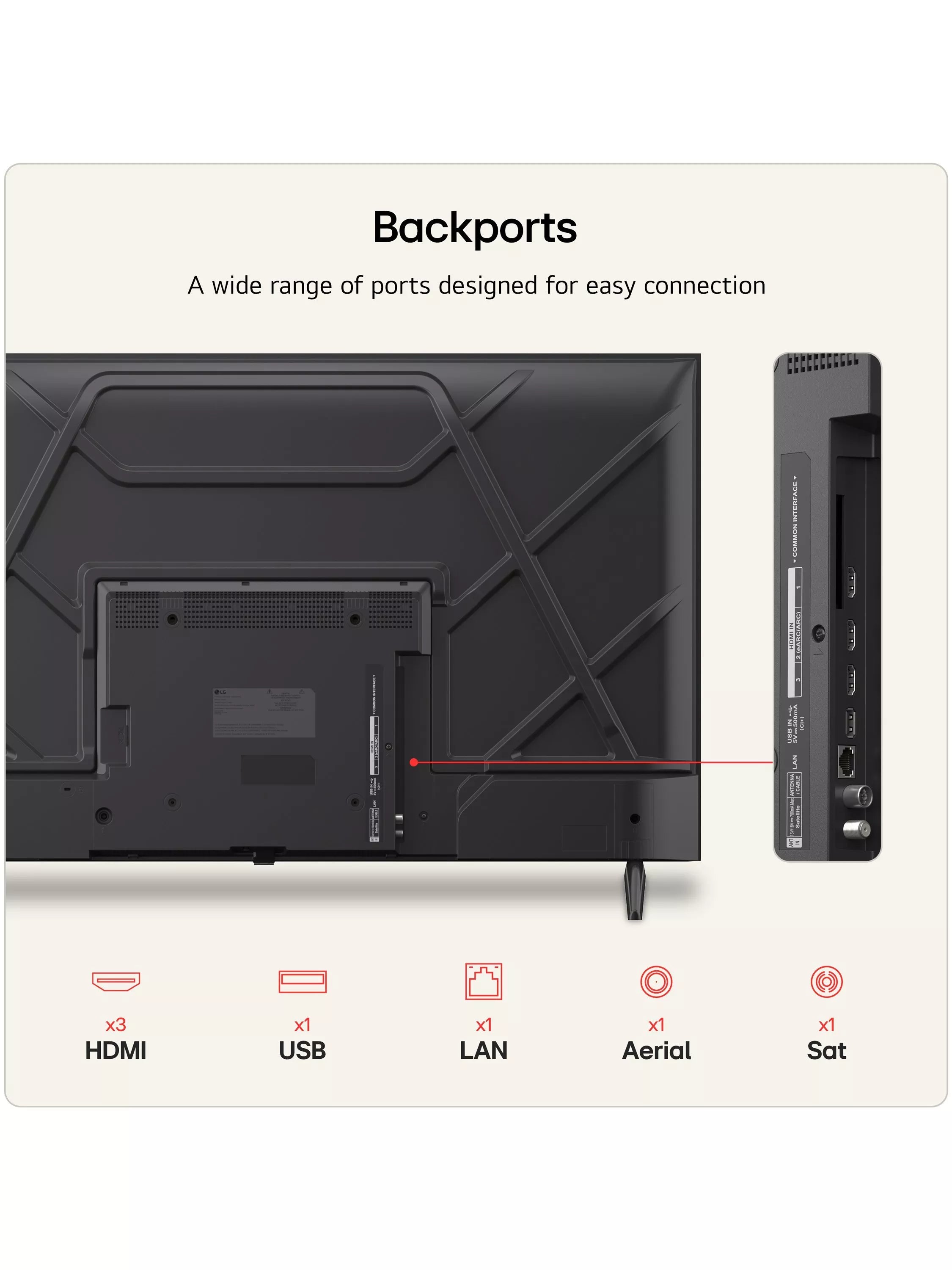 LG 43-inch 4K Smart TV, imported from the UK