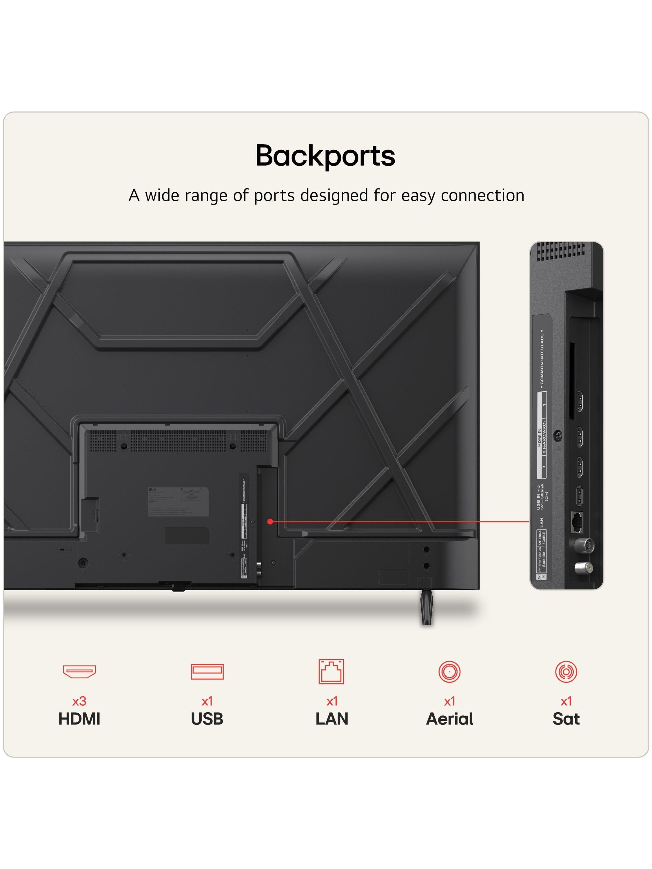 LG 50NU800B6LC 4K TV 50 inch, imported from the UK