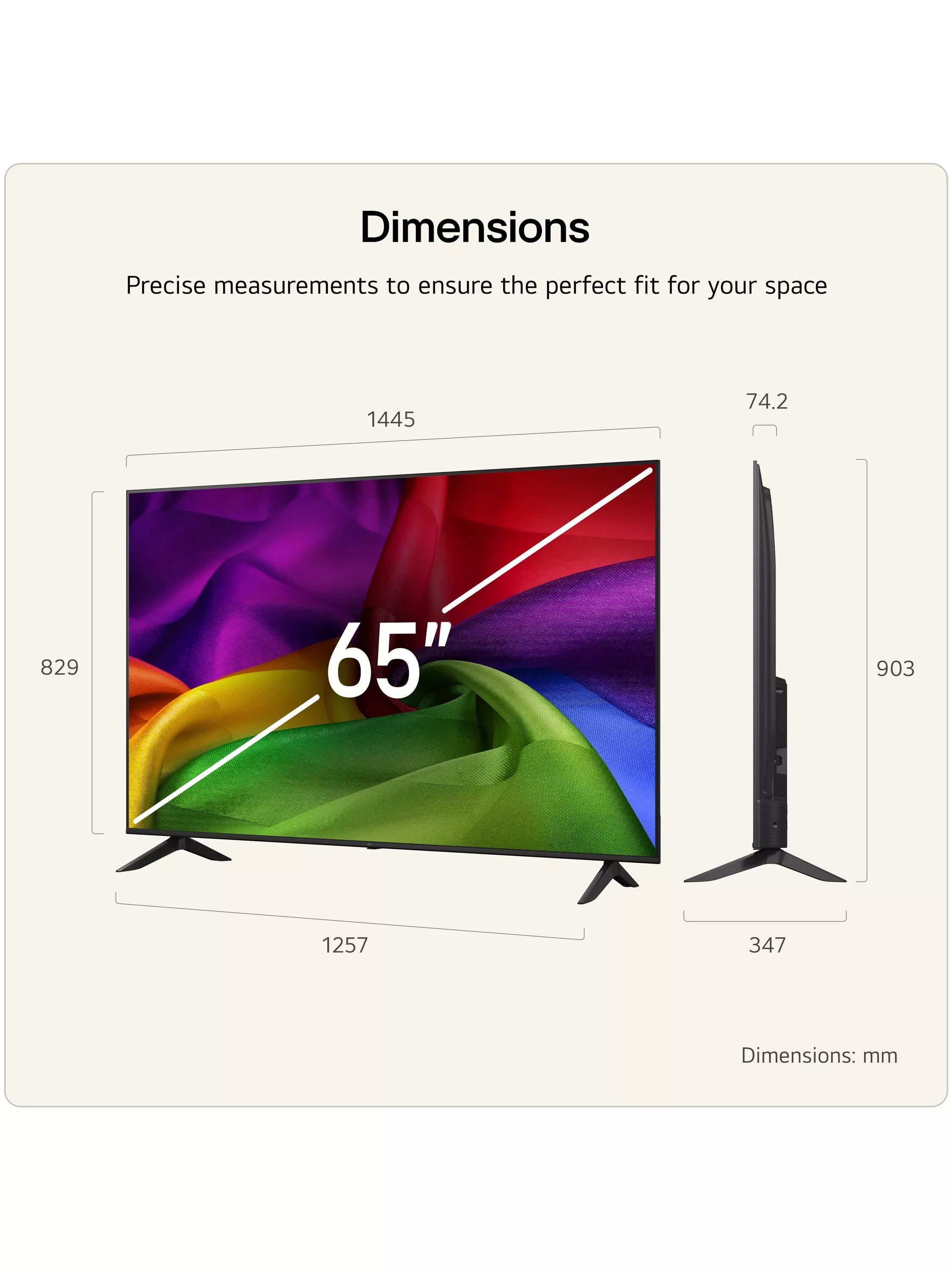 LG 65NU800 4K Ultra HD Smart LED TV 65 inch - British product