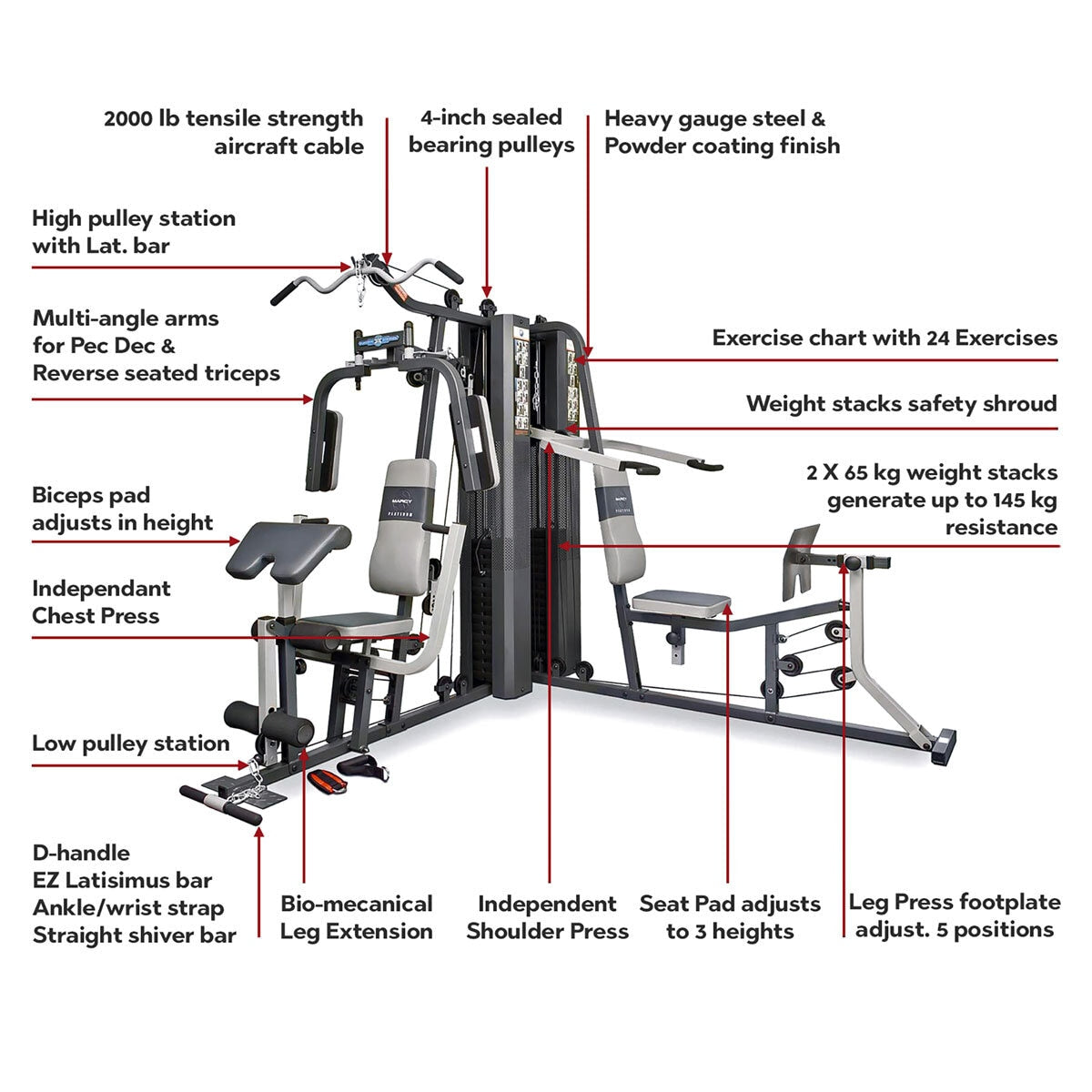 Marcy GS99 Dual Stack Home Multi Gym GOODS Costco UK