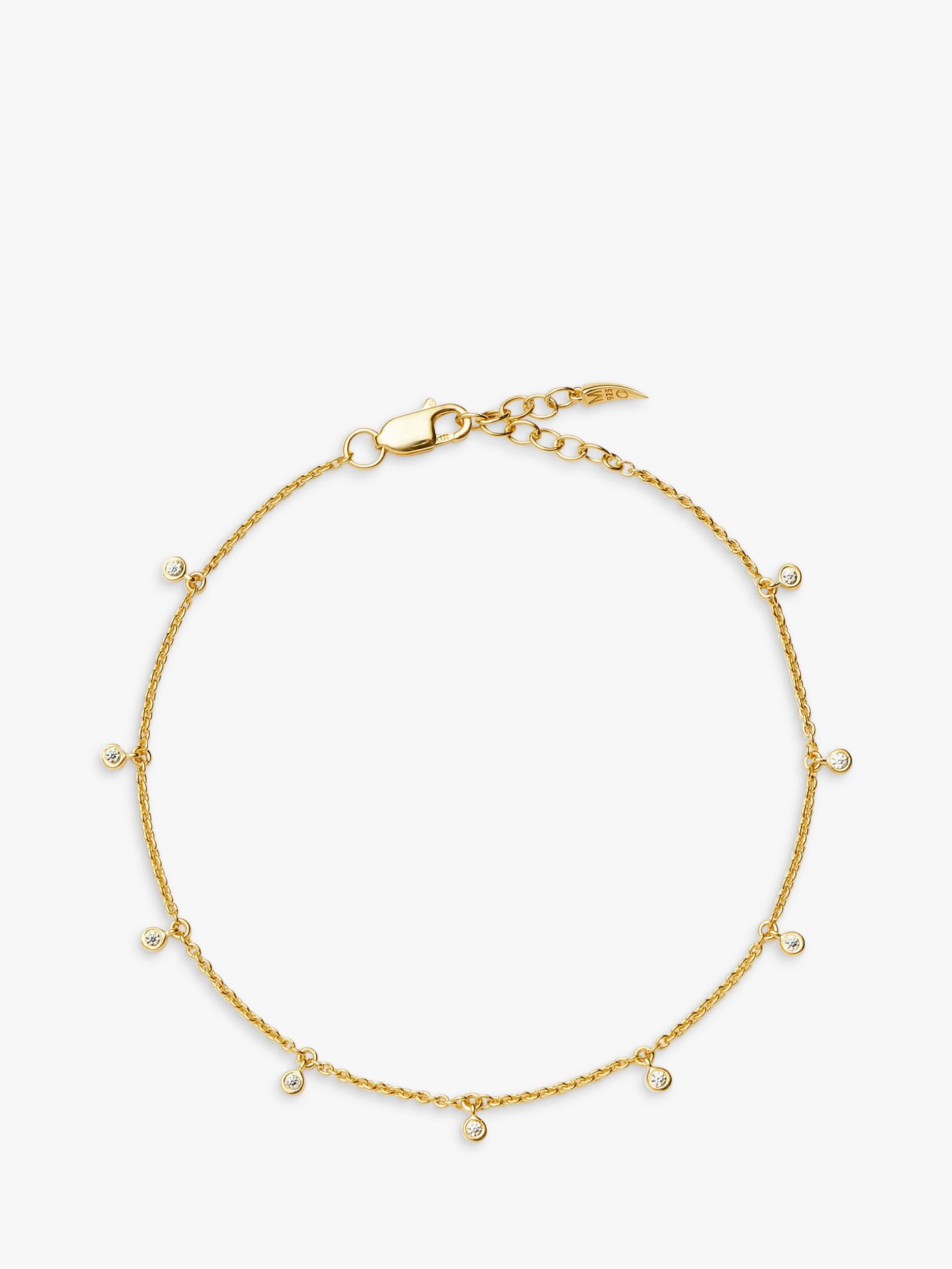 Missoma Cosmic Interstellar Drop Bracelet gold vermeil cubic zirconia, imported from the UK