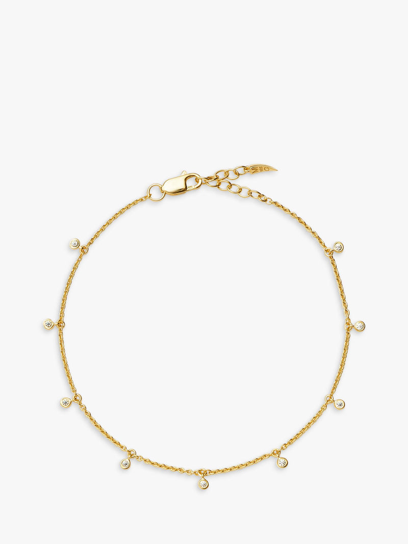 Missoma Cosmic Interstellar Drop Bracelet gold vermeil cubic zirconia, imported from the UK