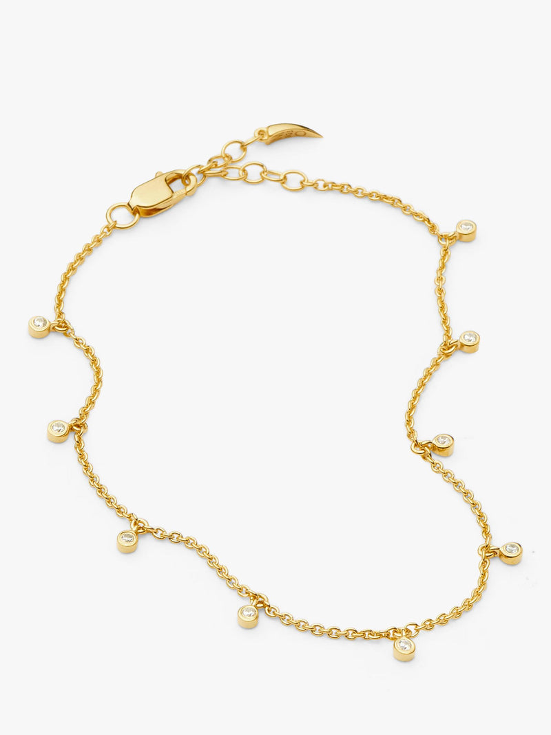 Missoma Cosmic Interstellar Drop Bracelet gold vermeil cubic zirconia, imported from the UK