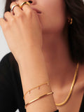 Missoma Cosmic Interstellar Drop Bracelet gold vermeil cubic zirconia, imported from the UK