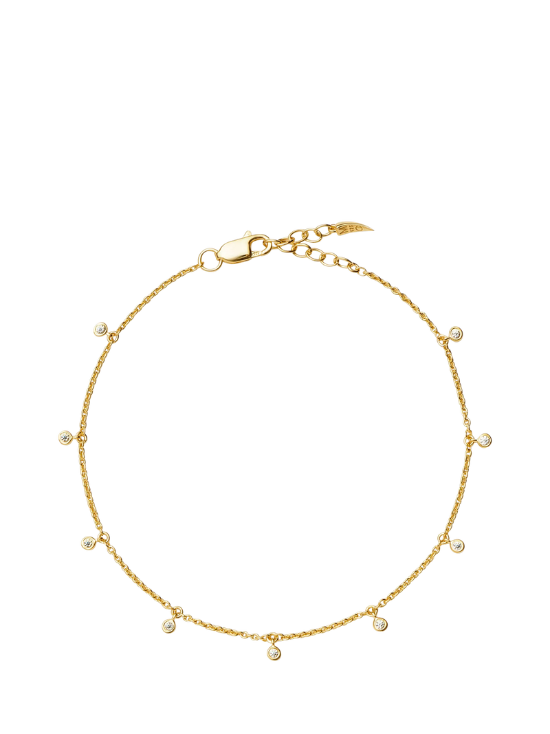 Missoma Cosmic Interstellar Drop Bracelet gold vermeil cubic zirconia, imported from the UK