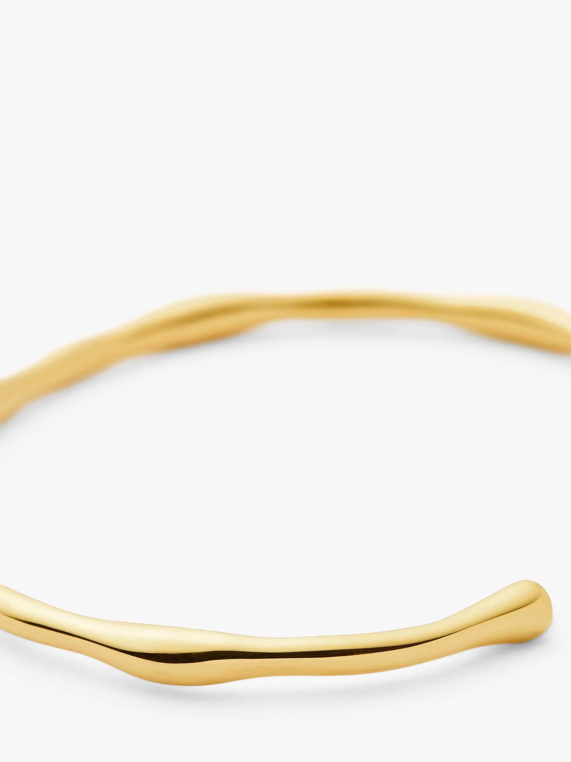 Missoma Molten Open Cuff Bracelet gold plated, imported from the UK