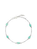 Missoma Molten Amazonite Charm Bracelet, imported from the UK