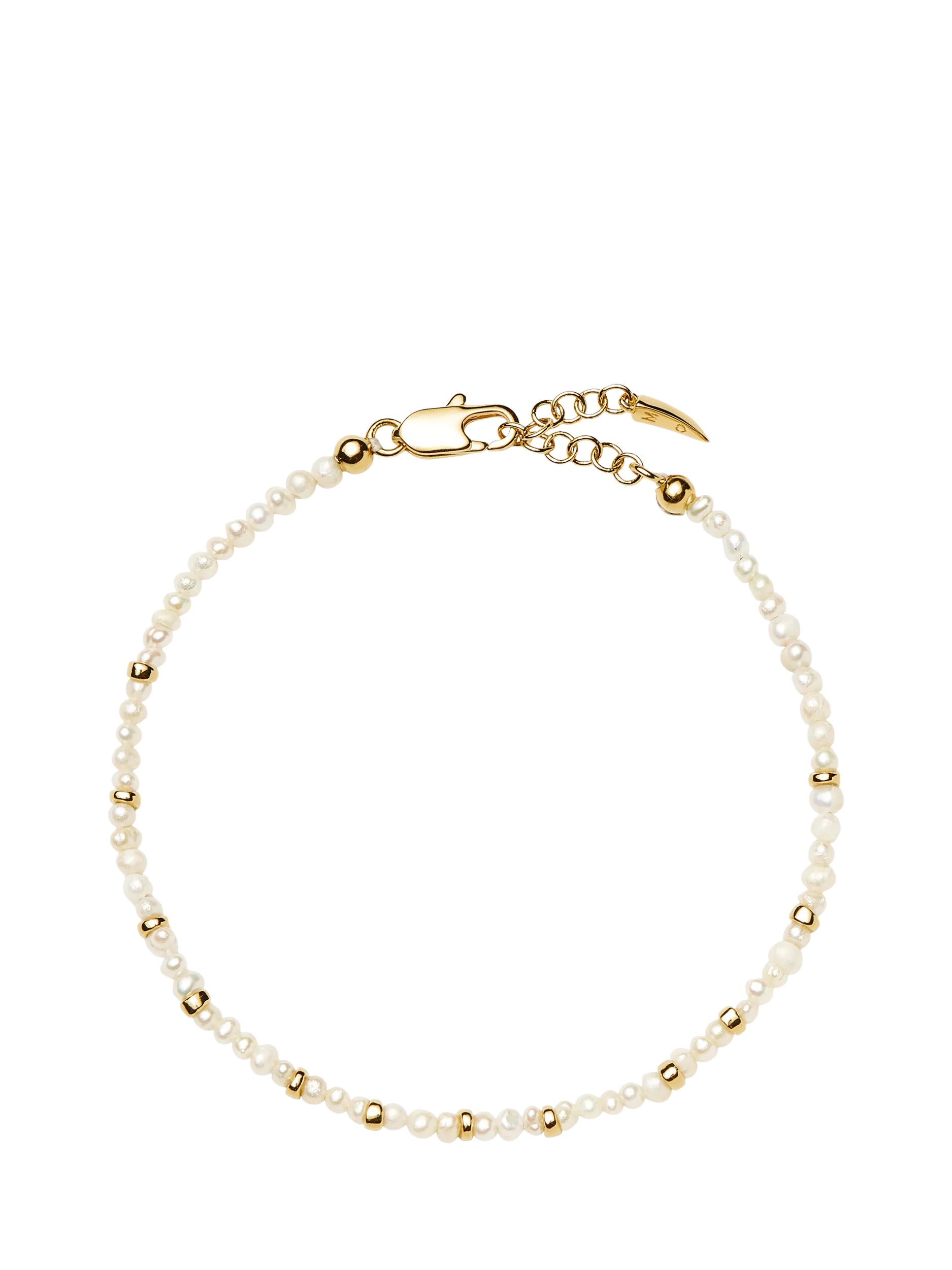 Missoma Beaded Pearl Bracelet, Gold