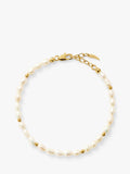 Missoma beaded pearl bracelet in gold and white (British brand)