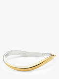 Missoma Savi hinged oval bangle in gold and silver, imported from the UK