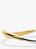 Missoma Savi hinged oval bangle in gold and silver, imported from the UK