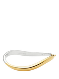 Missoma Savi hinged oval bangle in gold and silver, imported from the UK