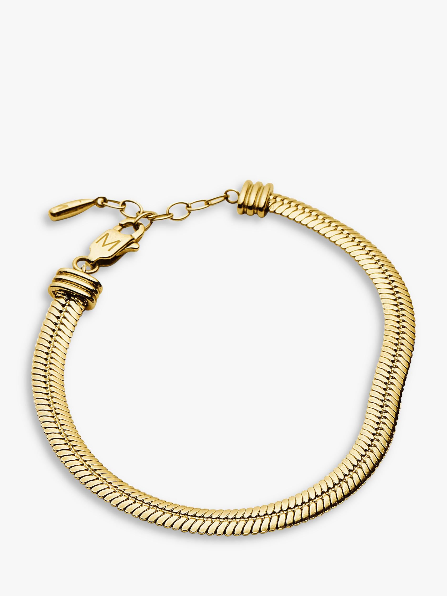 Missoma chunky snake chain bracelet gold medium - British product