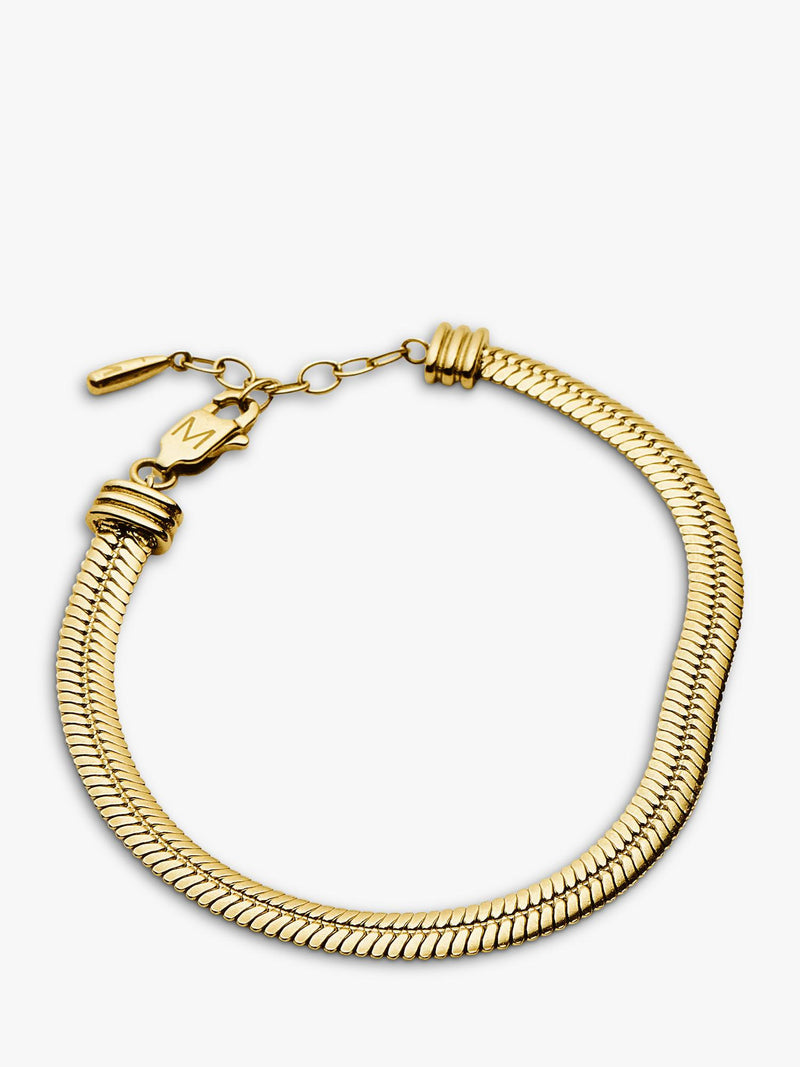 Missoma chunky snake chain bracelet gold small, imported from the UK