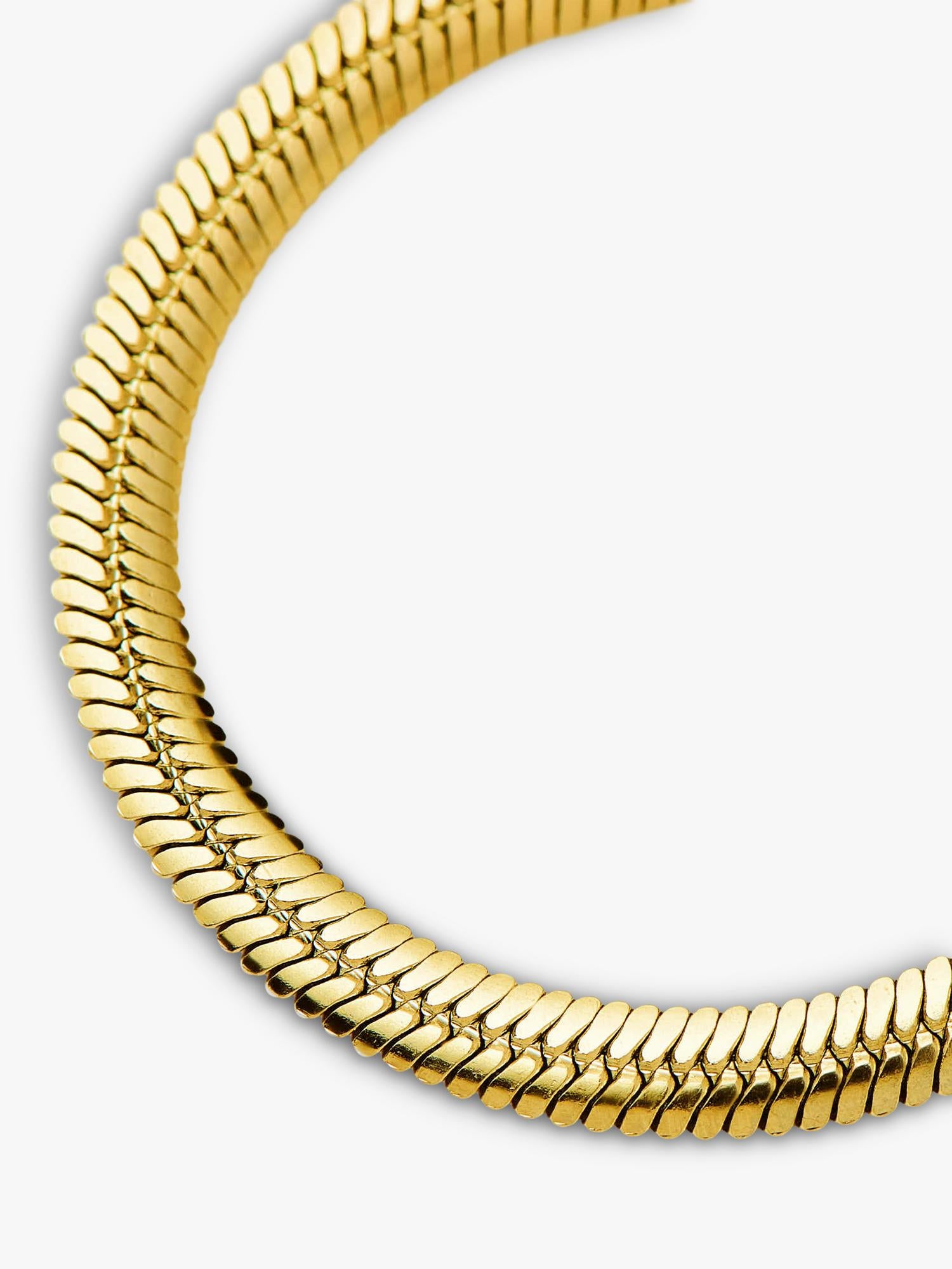 Missoma chunky snake chain bracelet gold small, imported from the UK