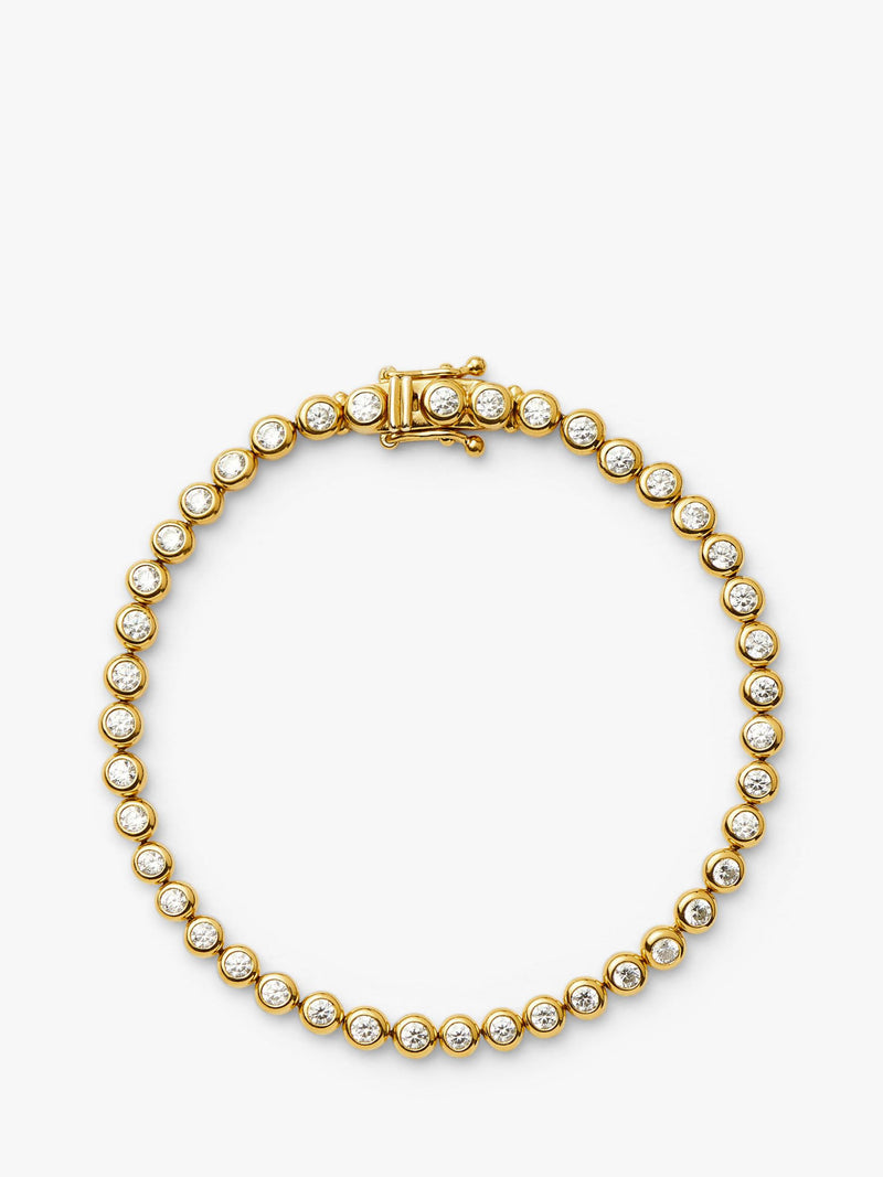 Missoma crystal tennis bracelet 20cm (British brand)