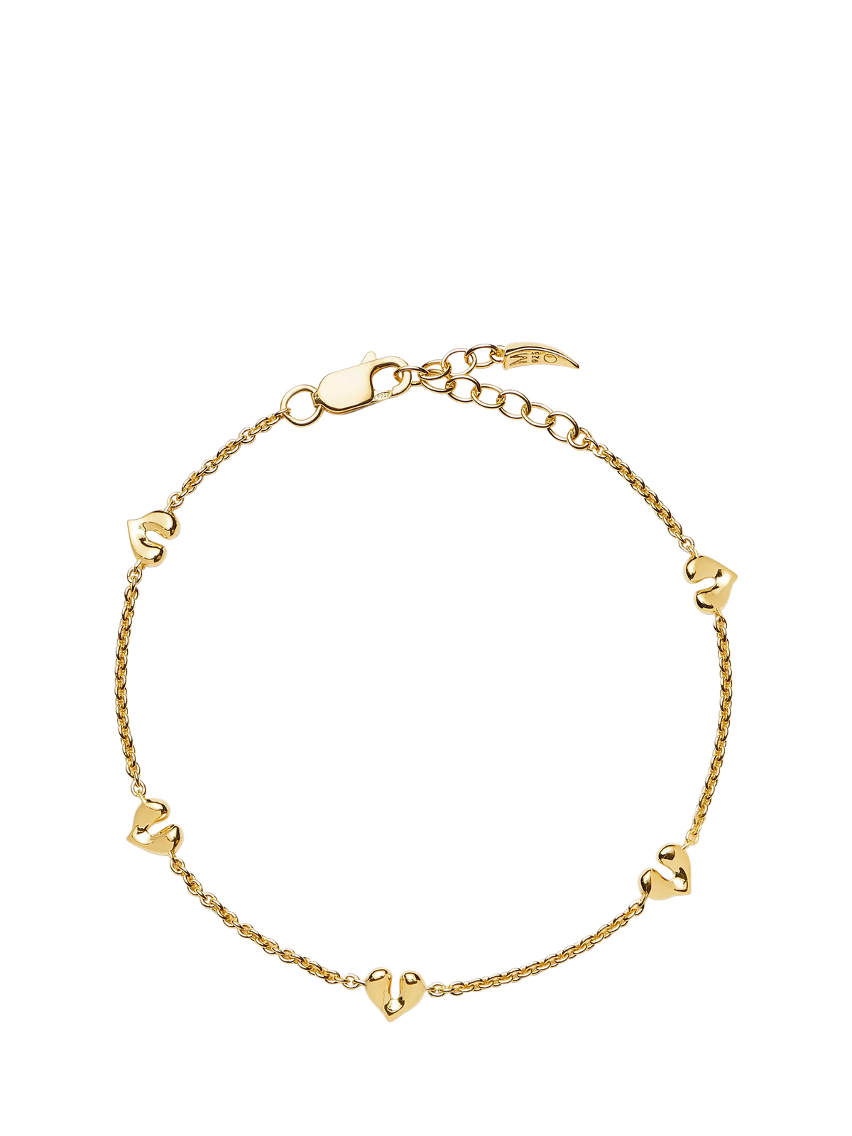 Missoma mini heart charm bracelet (British brand)
