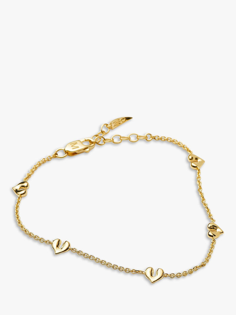 Missoma mini heart charm bracelet (British brand)