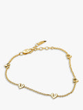 Missoma mini heart charm bracelet (British brand)