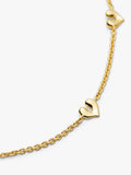 Missoma mini heart charm bracelet 18.5cm (British brand)