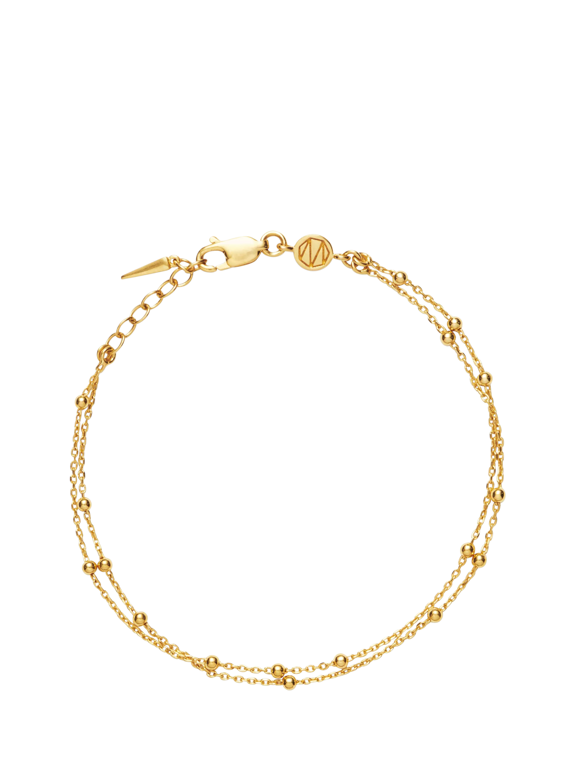 Missoma Double Chain Bracelet, Gold, S