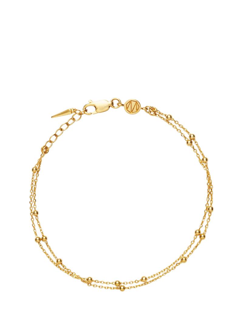 Missoma Double Chain Bracelet, Gold, S
