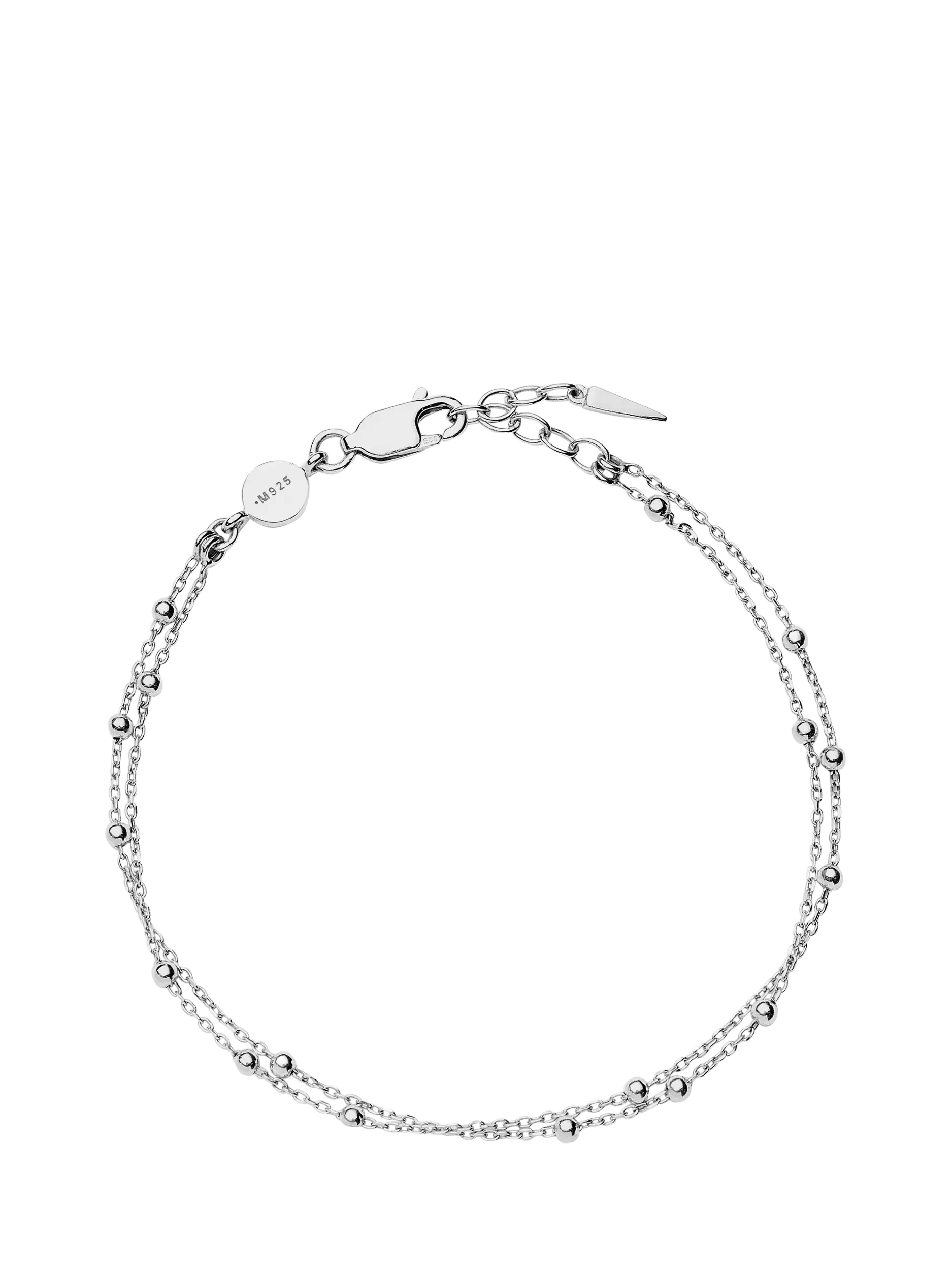 Missoma Double Chain Bracelet 18.50cm gold vermeil, UK version