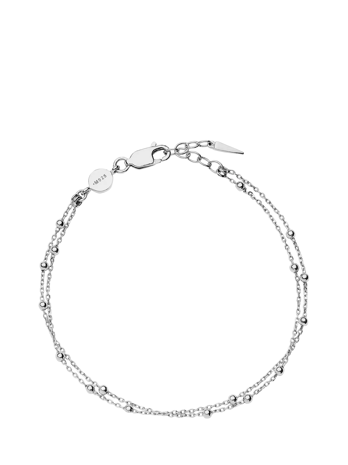 Missoma Double Chain Bracelet 18.50cm gold vermeil, UK version