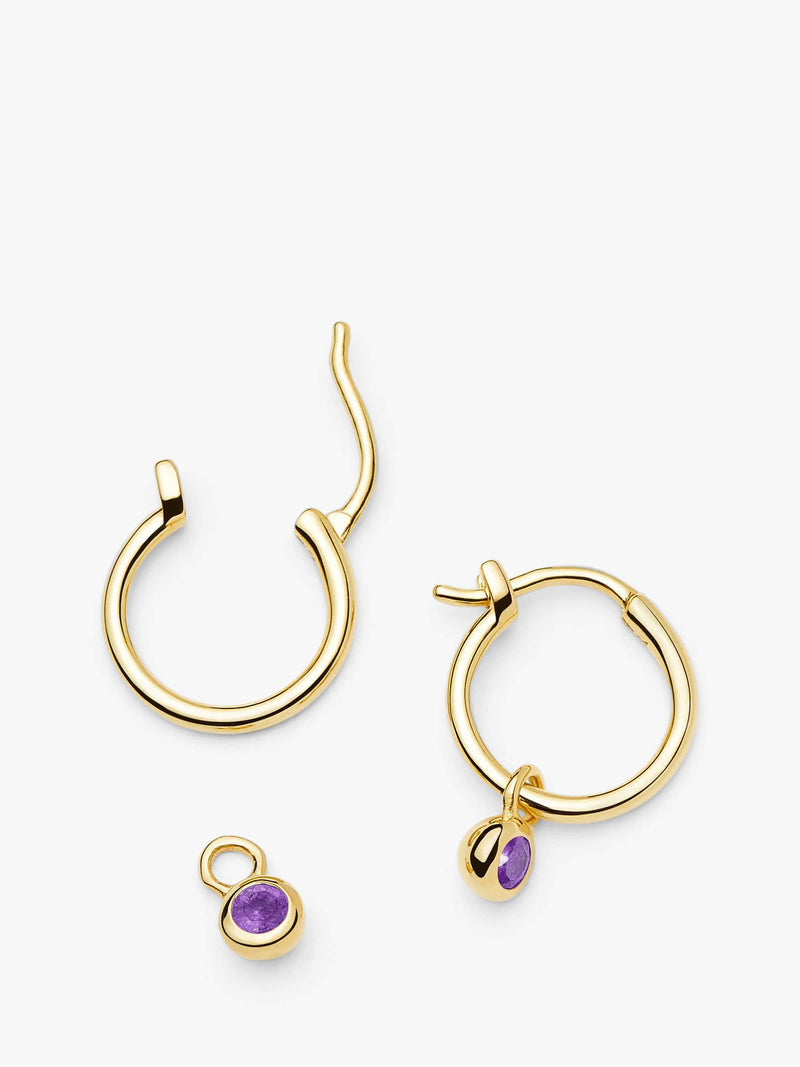Missoma birthstone mini hoop earrings (British brand)