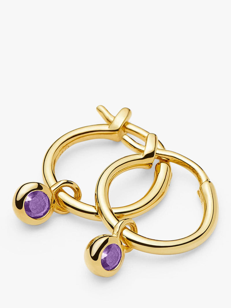Missoma birthstone mini hoop earrings (British brand)