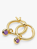 Missoma birthstone mini hoop earrings (British brand)