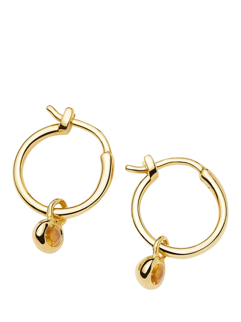 Missoma Birthstone Mini Hoop Earrings
