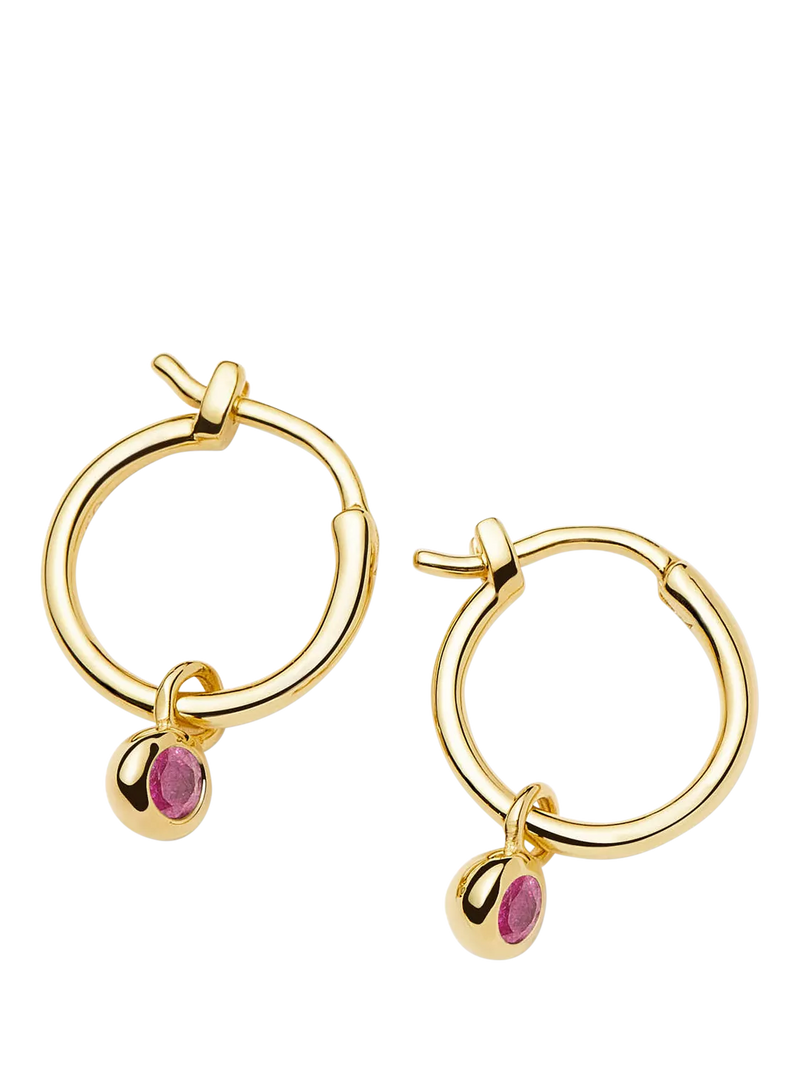 Missoma Birthstone Mini Hoop Earrings