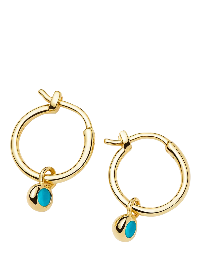 Missoma birthstone mini hoop earrings (British brand)