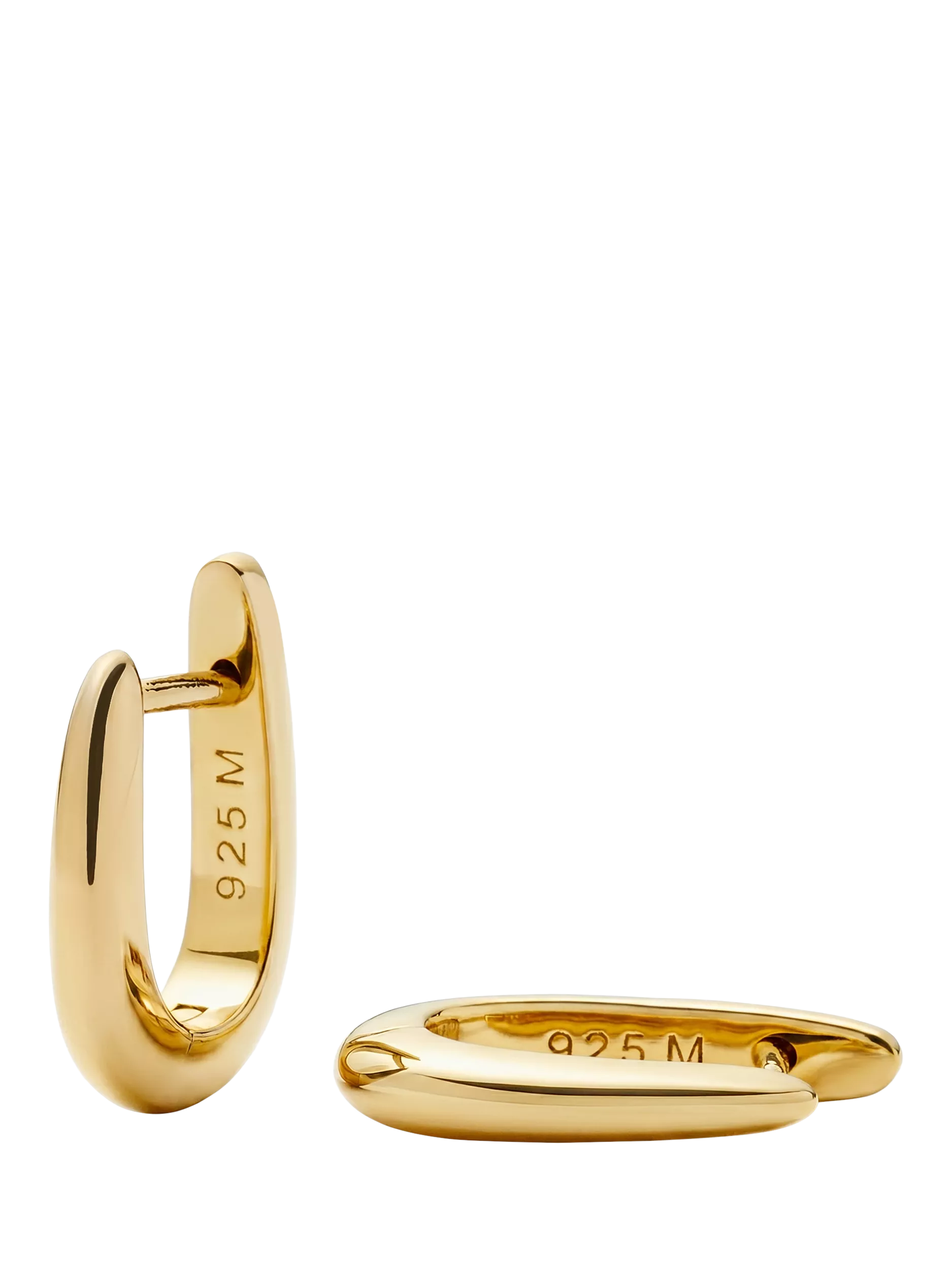 Missoma gold huggie earrings L11.2mm, imported from the UK