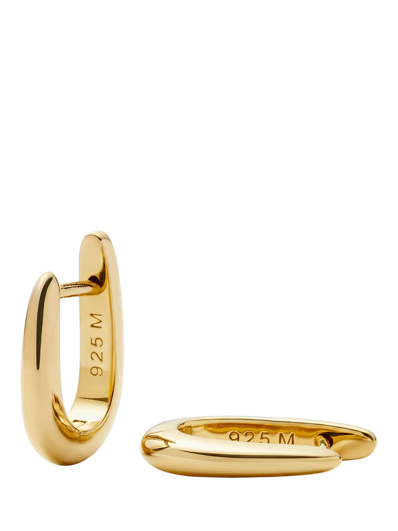 Missoma gold huggie earrings L11.2mm, imported from the UK