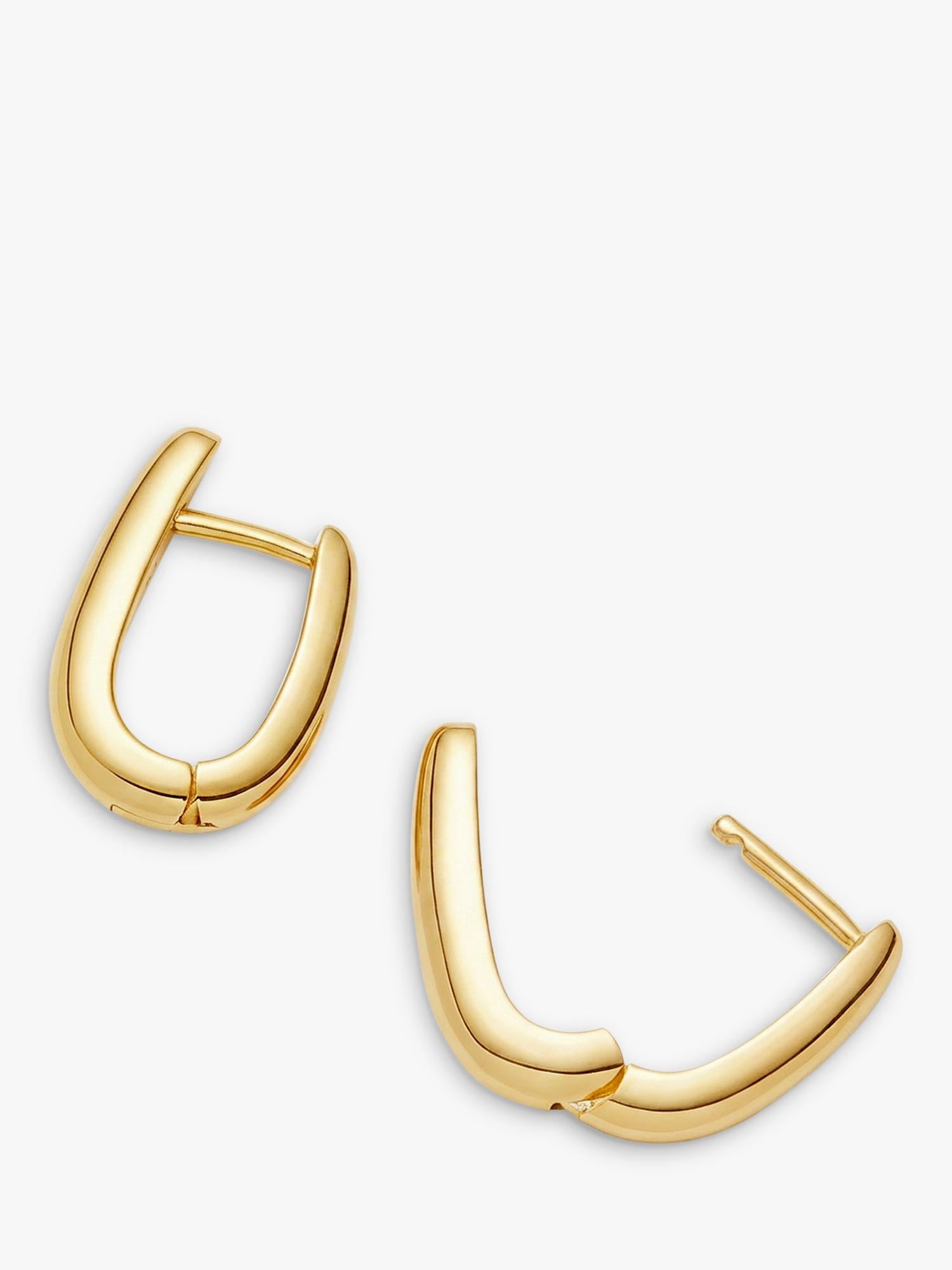 Missoma gold huggie earrings L11.2mm, imported from the UK