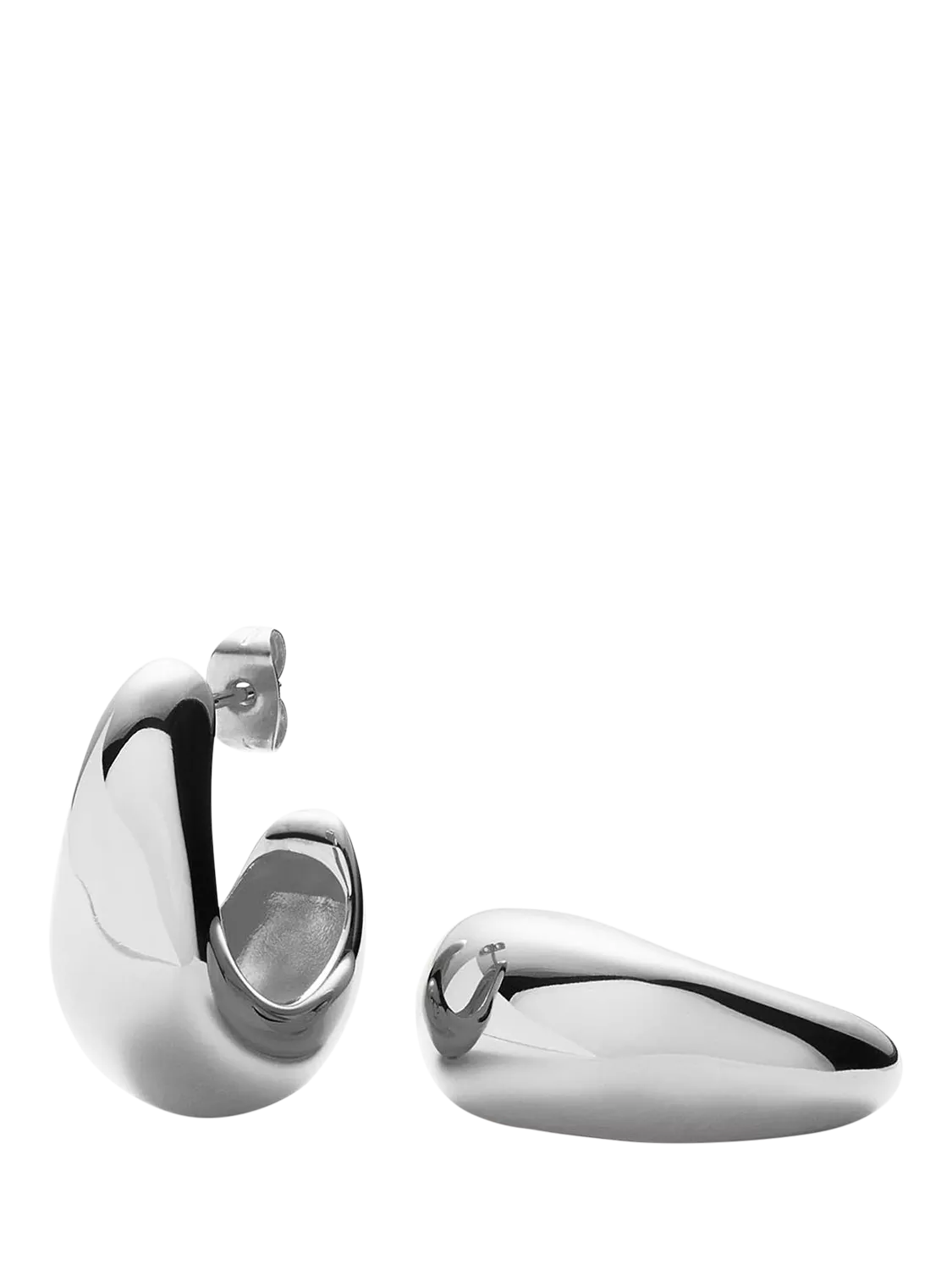 Missoma Sculptural Medium Chunky Hoop Earrings