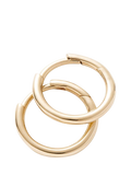 Missoma 14ct yellow gold small hoop earrings W12mm - British product