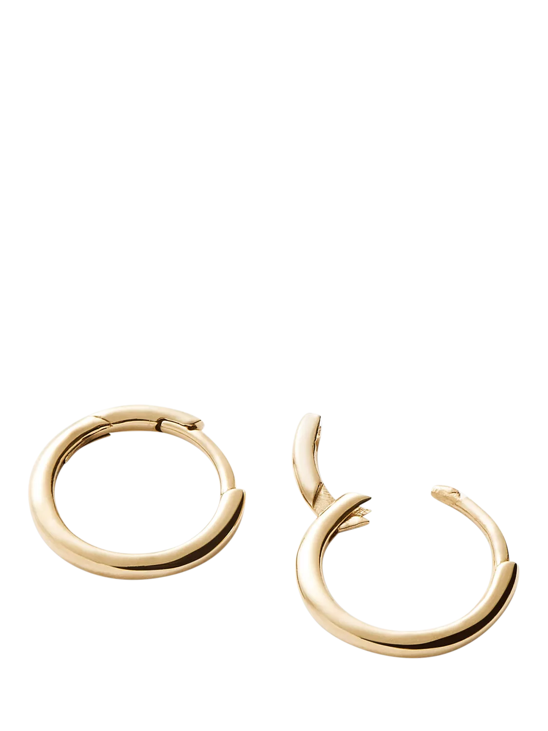 Missoma 14ct yellow gold small hoop earrings W12mm - British product